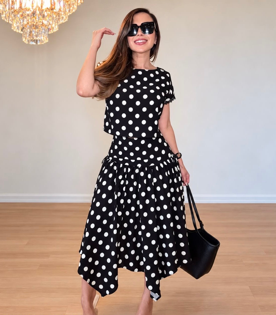 Set Adela Dots Negro