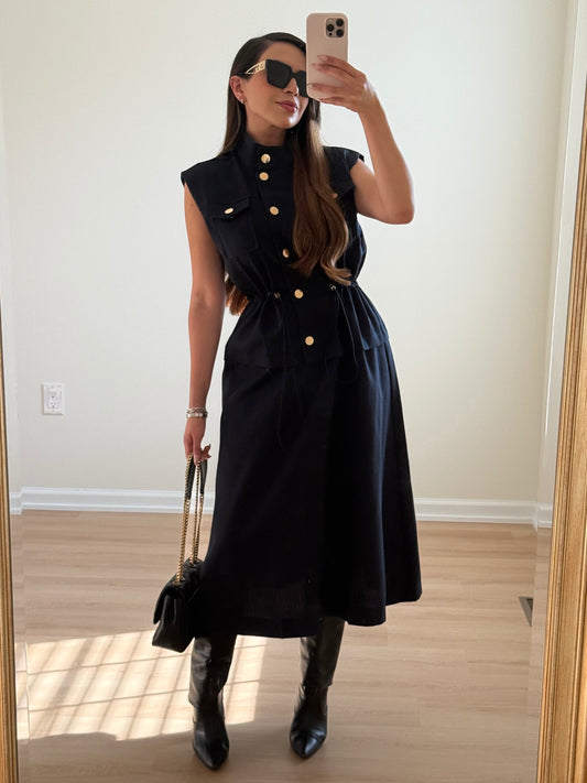 Vestido Celina Navi
