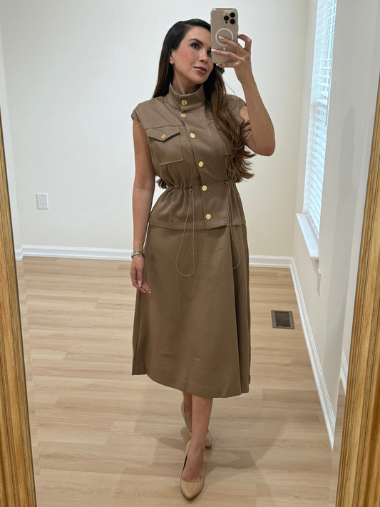 Vestido Celina Mocha
