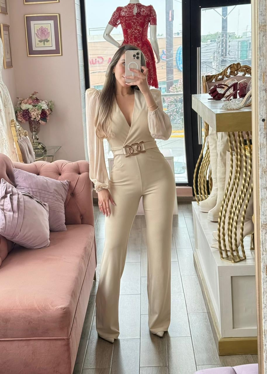 Jumpsuit con escote V