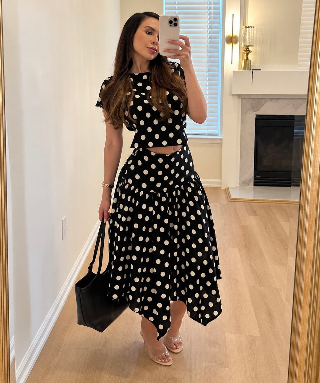 Set Adela Dots Negro