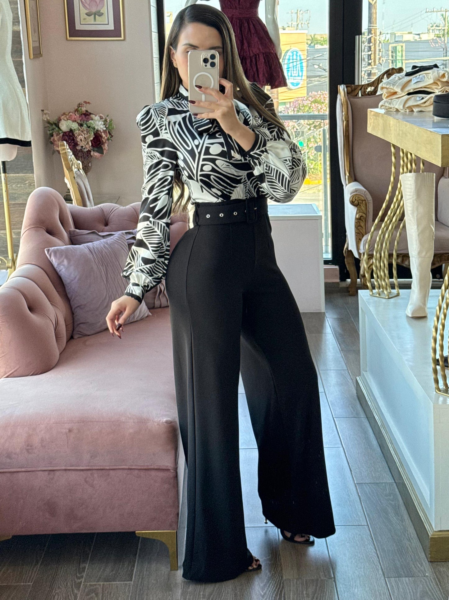 Jumpsuit bicolor estampado